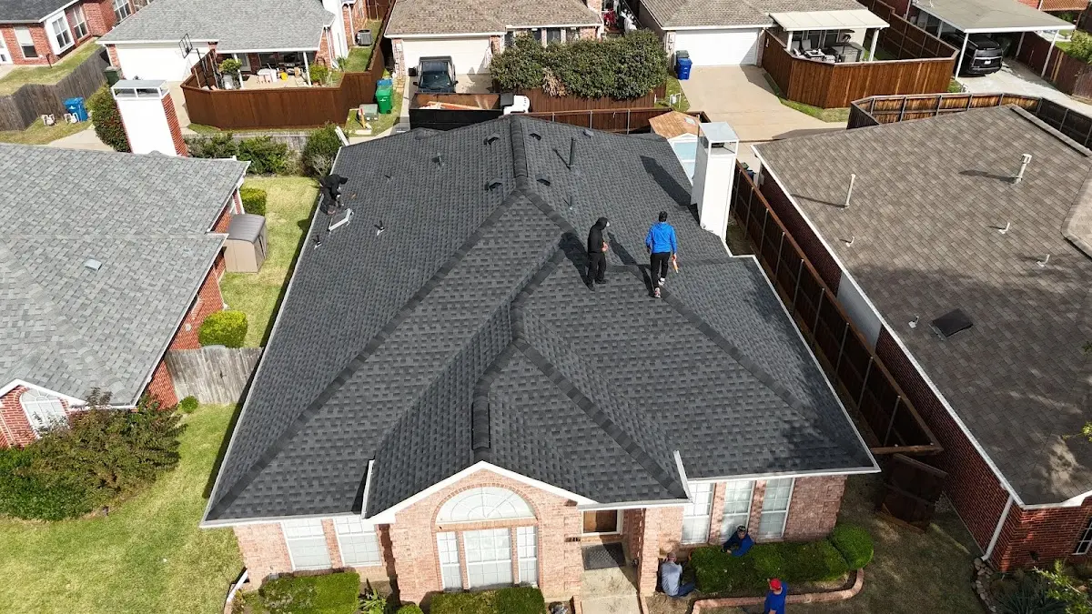 Commercial Roofing work in progress on a La Palma property
